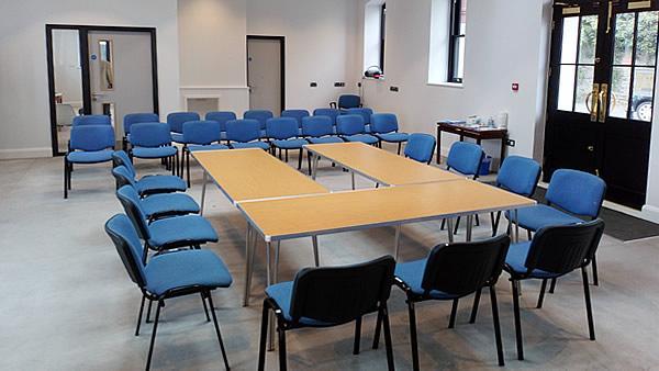 Photo Gallery Image - Saltash Station Building with table and chairs laid out for a meeting