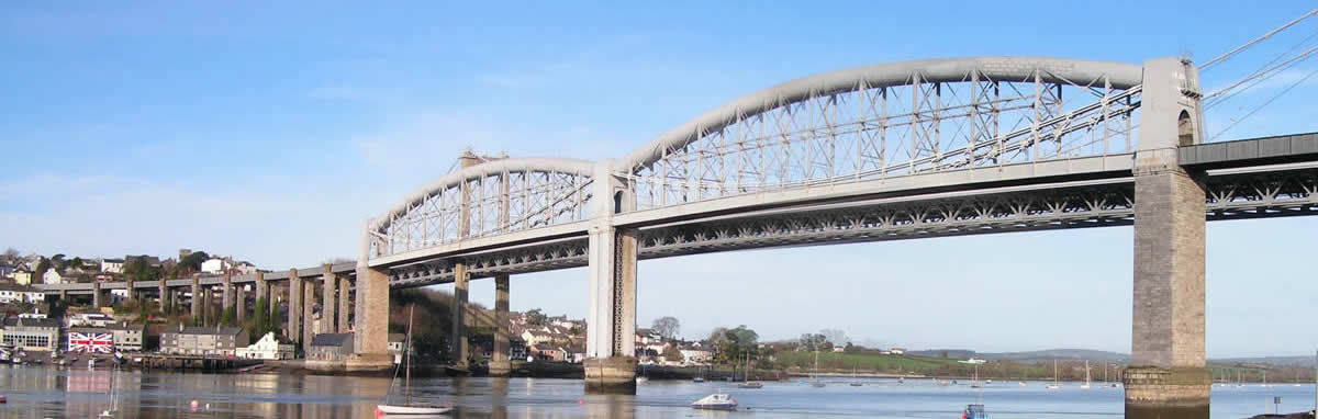 The famous Brunel Railway Bridge, Saltash